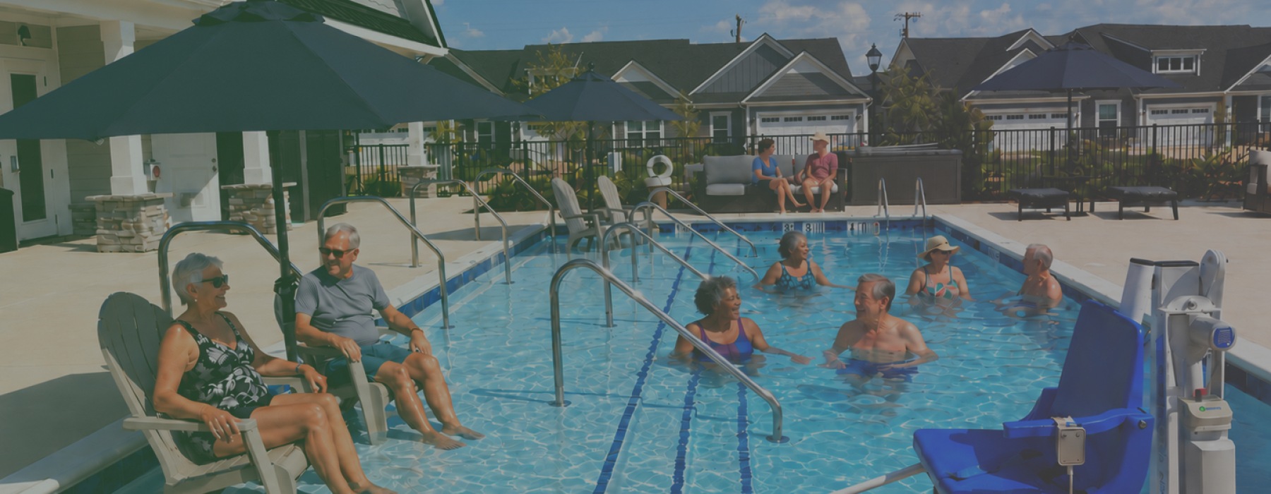 Outdoor Swimming Pool at River Rock at Blume Road